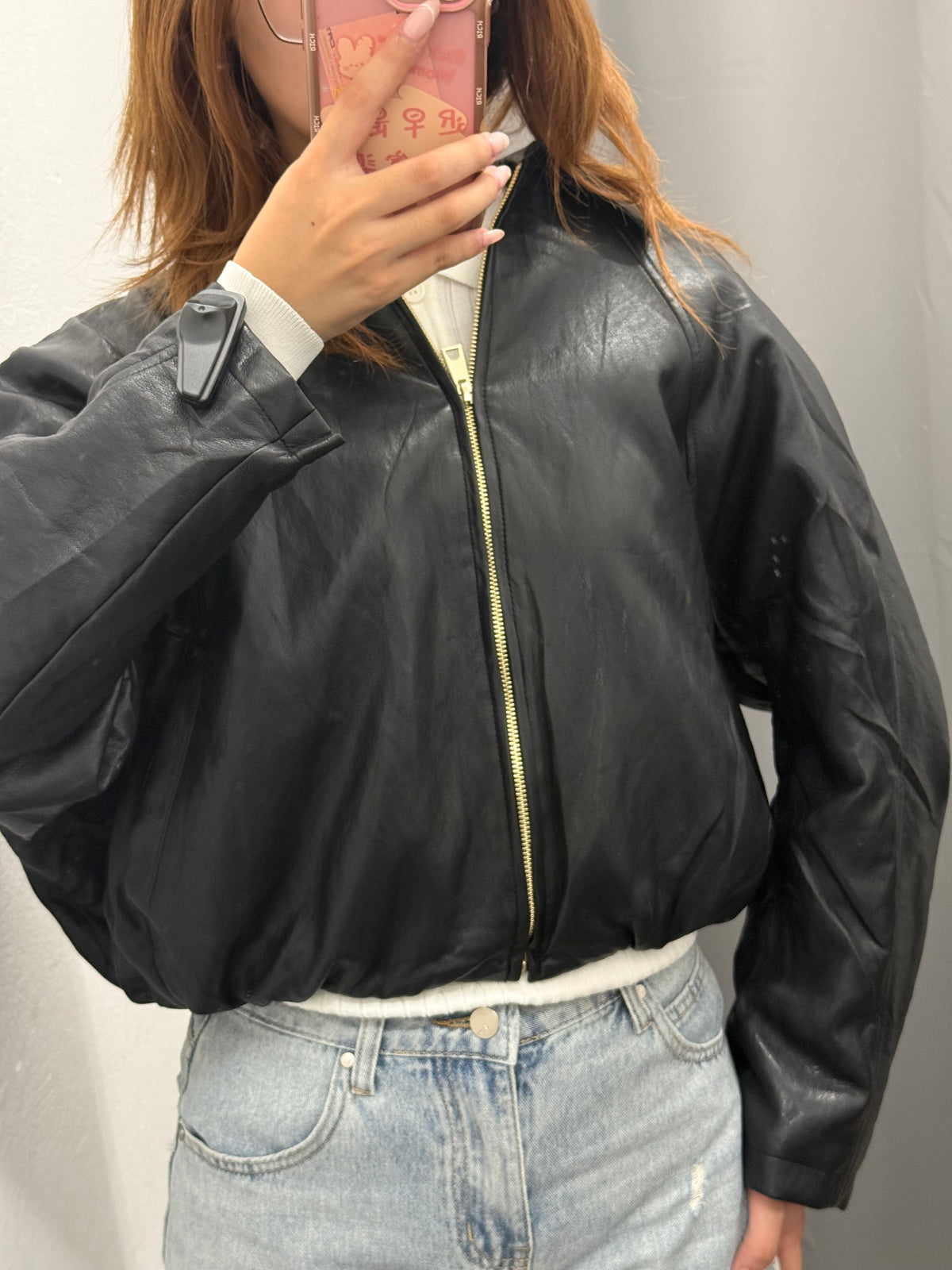 Giacca Bomber Over Fit Crop Con Zip FGD MODA