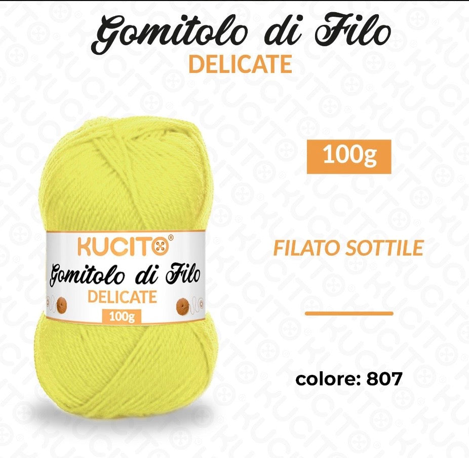 Gomitolo di filo DELICATE 100g FGD MODA
