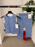 Set coordinato sportivo Top e Leggings a costine FGD MODA