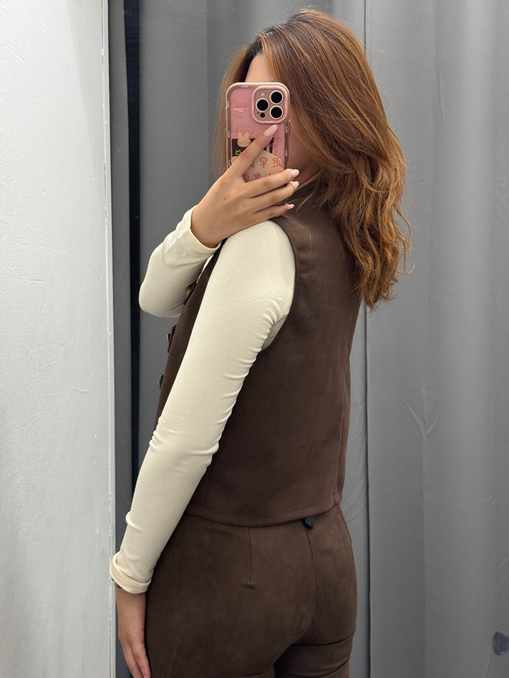 Gilet In Camoscio Stile Napoleonico Con Bottoni FGD MODA