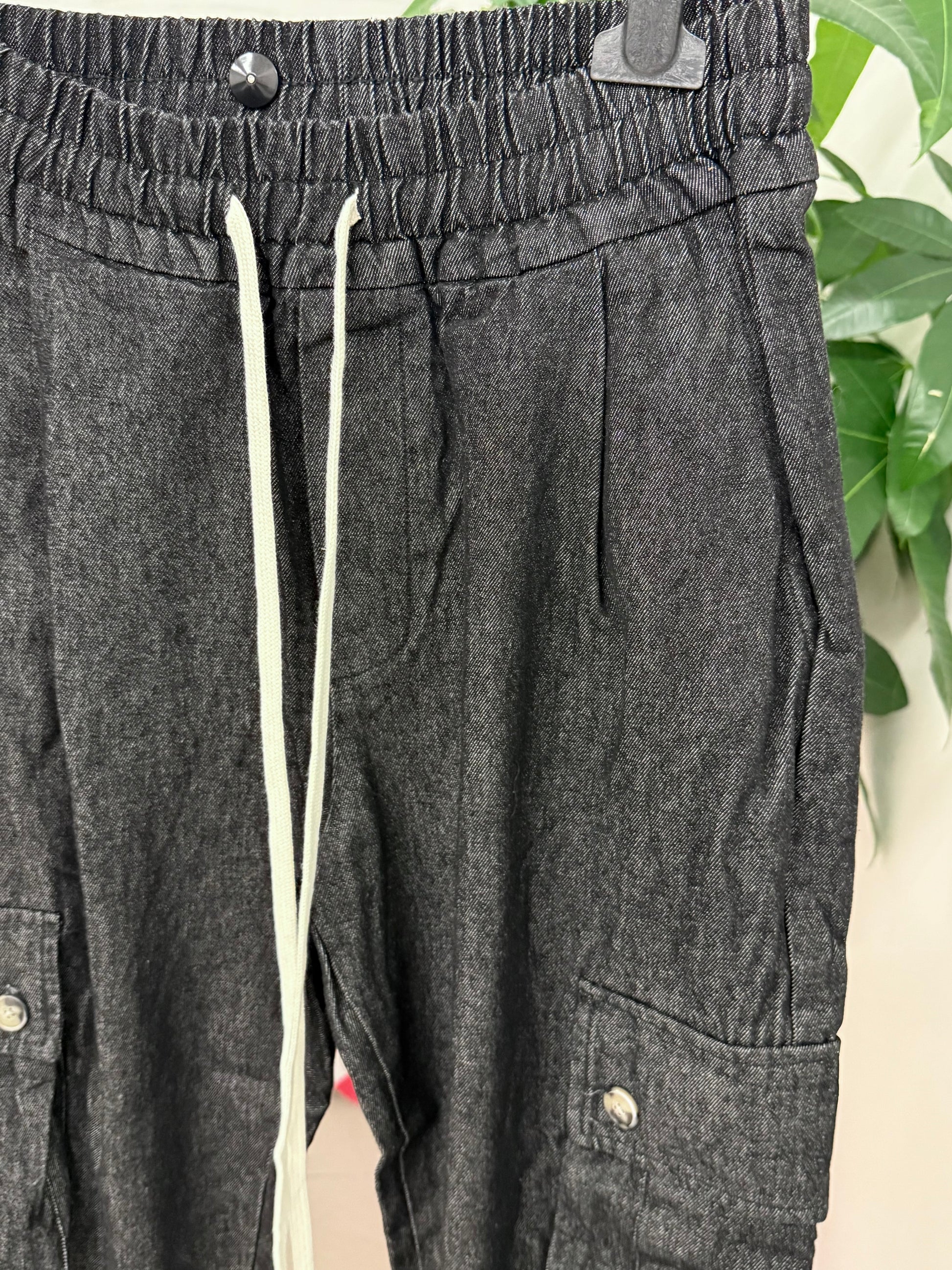 Pantaloni denim cargo con polsini Duca Homme FGD MODA