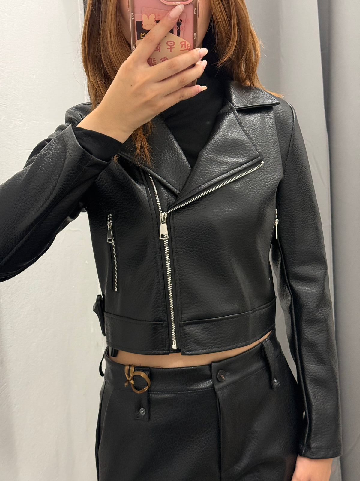 Chiodo In Ecopelle Crop FGD MODA