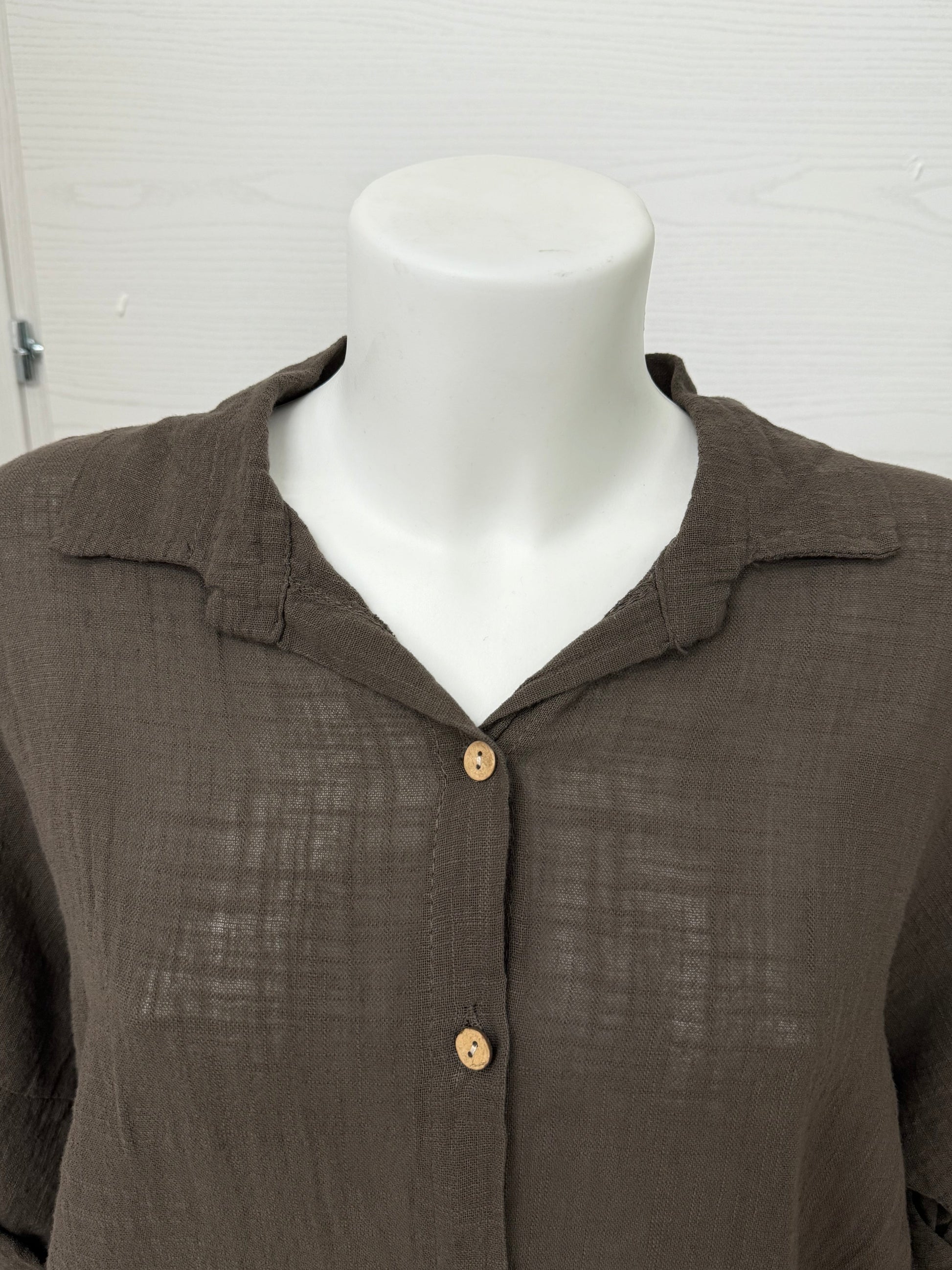 Blusa con bordo sangallo FGD MODA