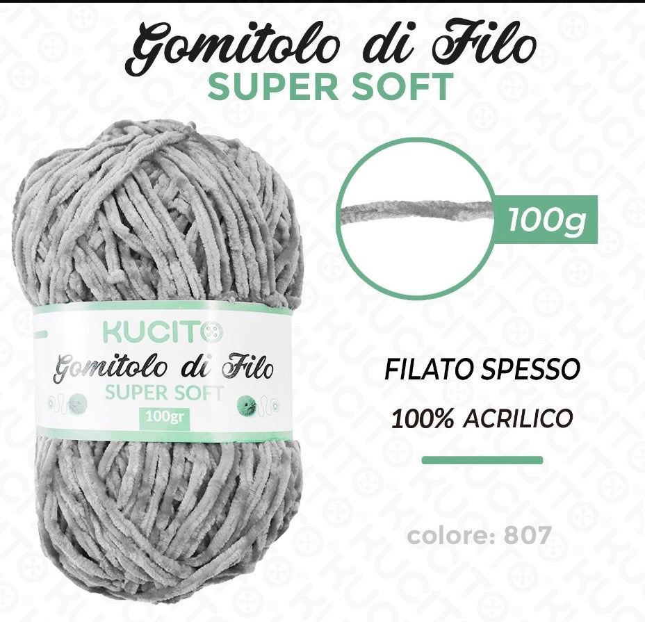 Gomitolo di filo SUPER SOFT 100g FGD MODA