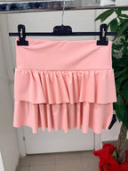 Mini gonna a balze con pantaloncino FGD MODA