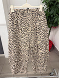 Pantaloni 100% cotone balloon leopardato FGD MODA