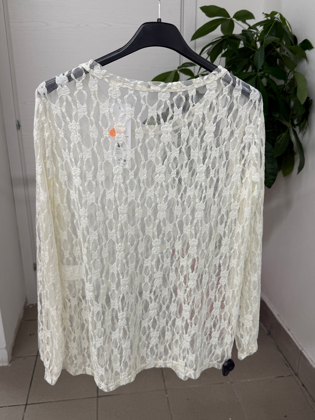 Maglietta in pizzo semitrasparente FGD MODA