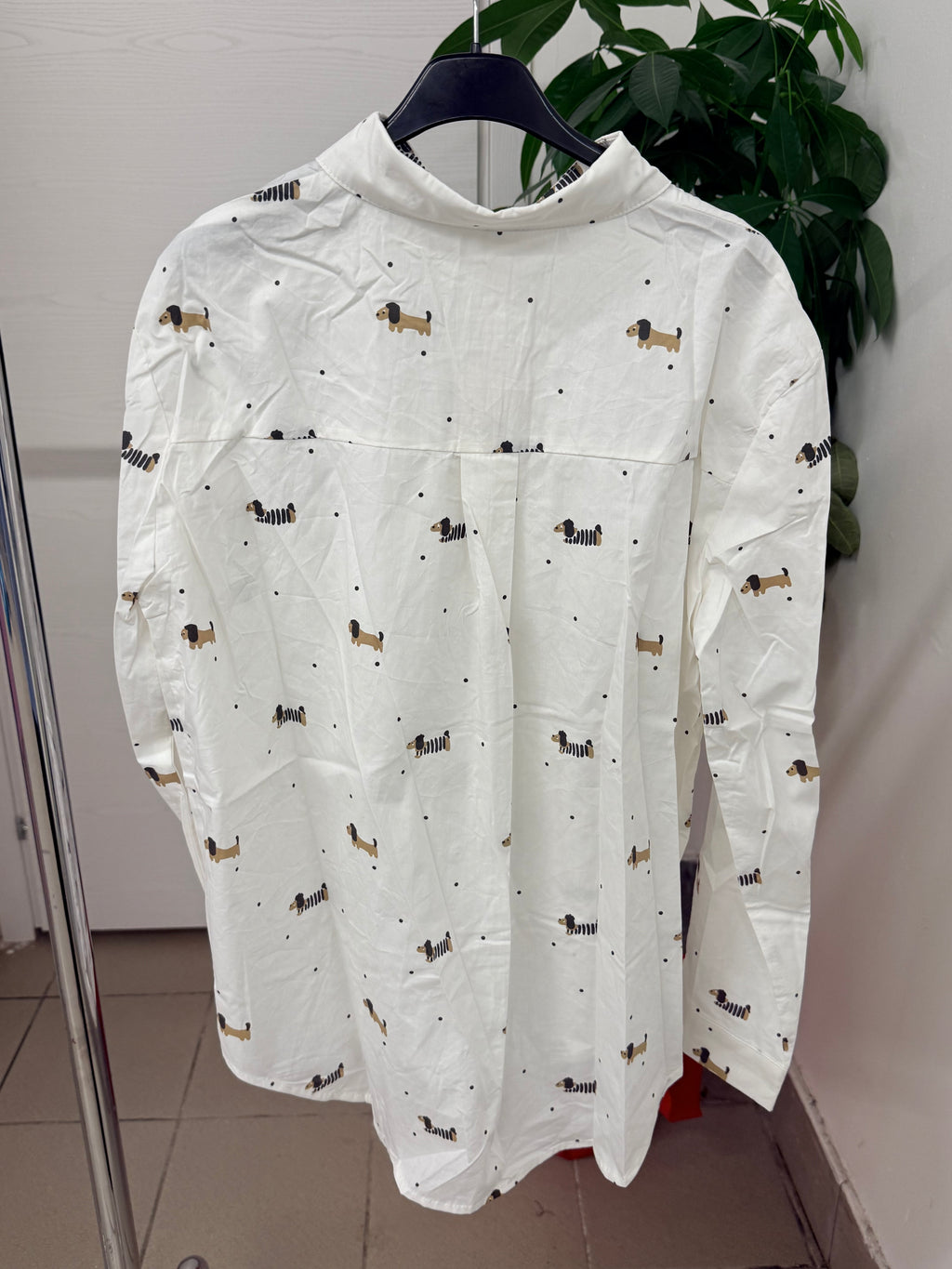 Camicia in cotone con bassotti FGD MODA