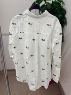 Camicia in cotone con bassotti FGD MODA