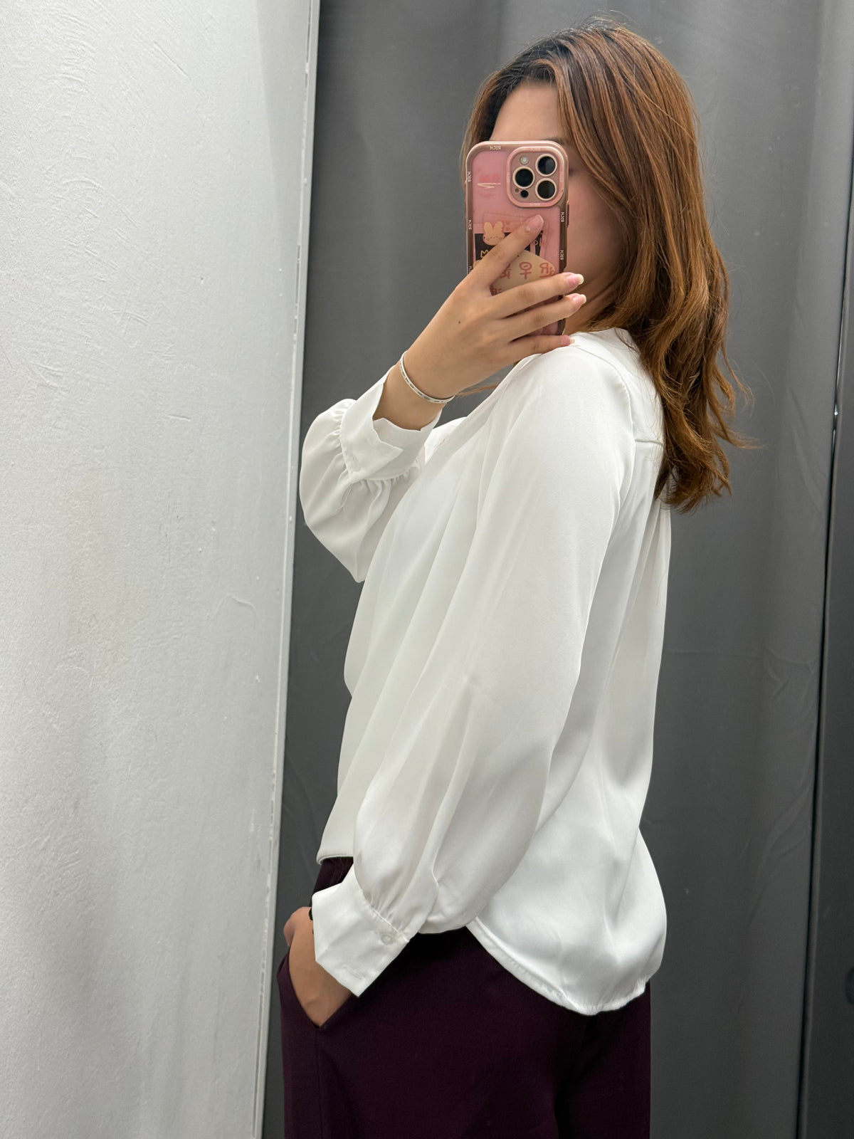 Camicetta Effetto Raso A Portafoglio FGD MODA