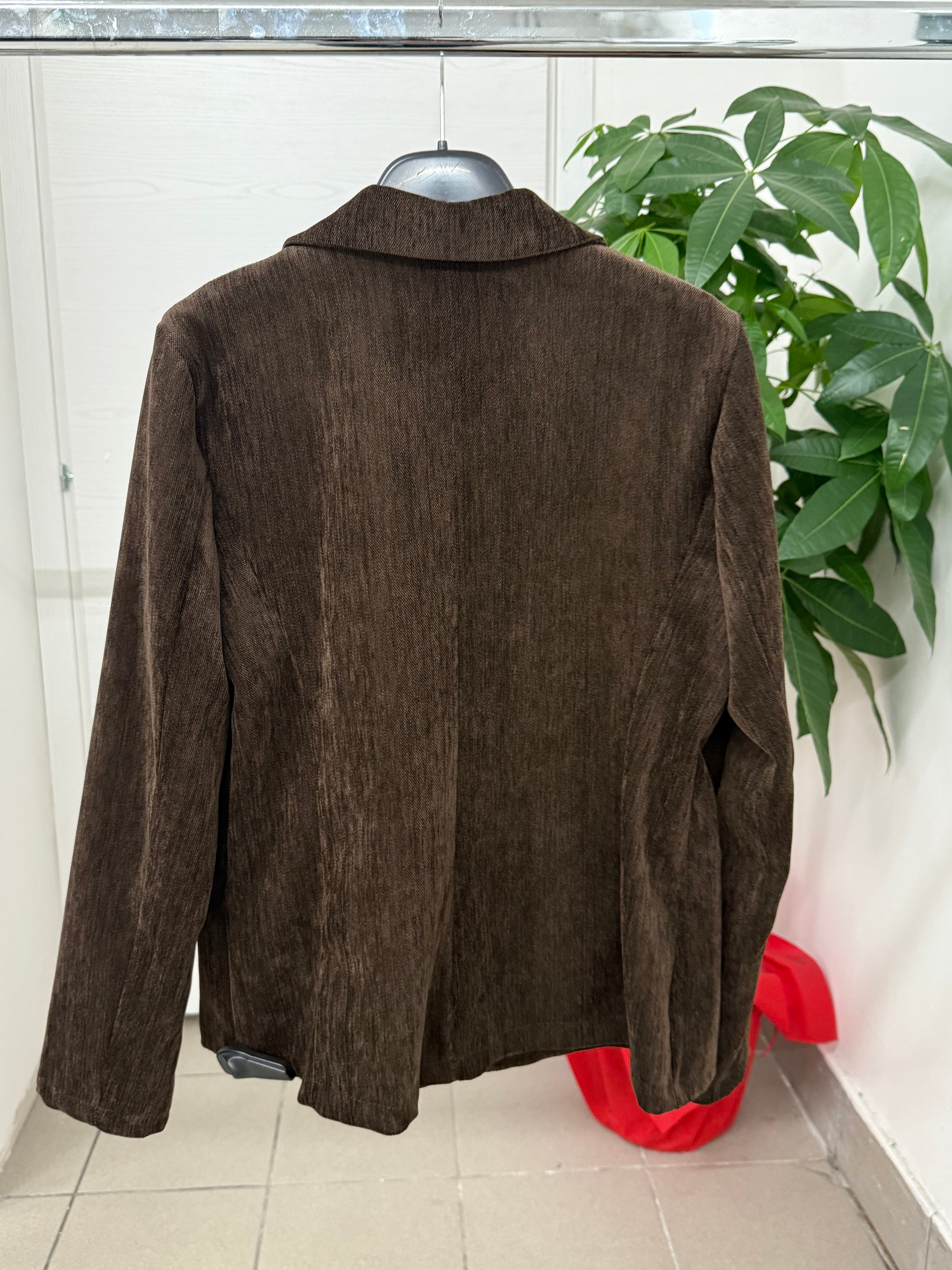 Giacca Blazer effetto velluto FGD MODA