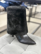 Stivali con pelliccia tacco 5cm FGD MODA
