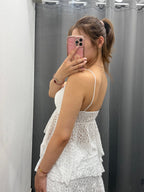 Top in Pizzo a Spalline Fine FGD MODA