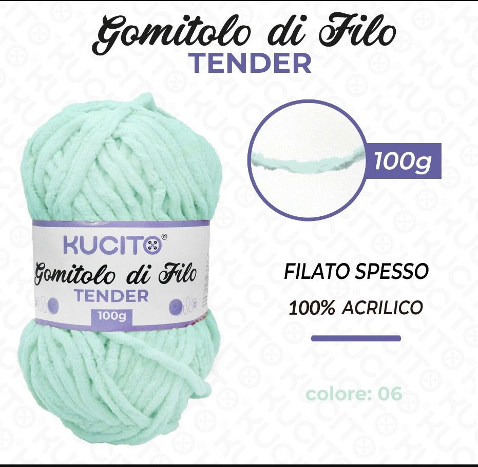 Gomitolo di filo TENDER 100g FGD MODA