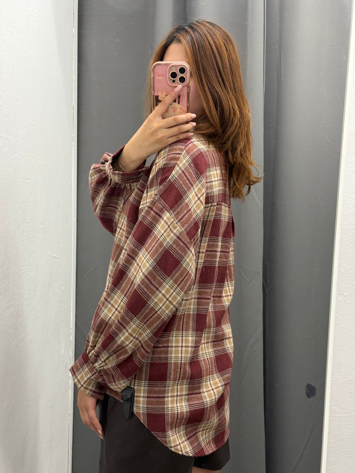 Camicia Over Fit Scozzese Con Taschino FGD MODA