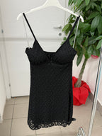 Abito corto in pizzo a spalline FGD MODA