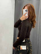 Maglioncino Crop A Intreccio FGD MODA