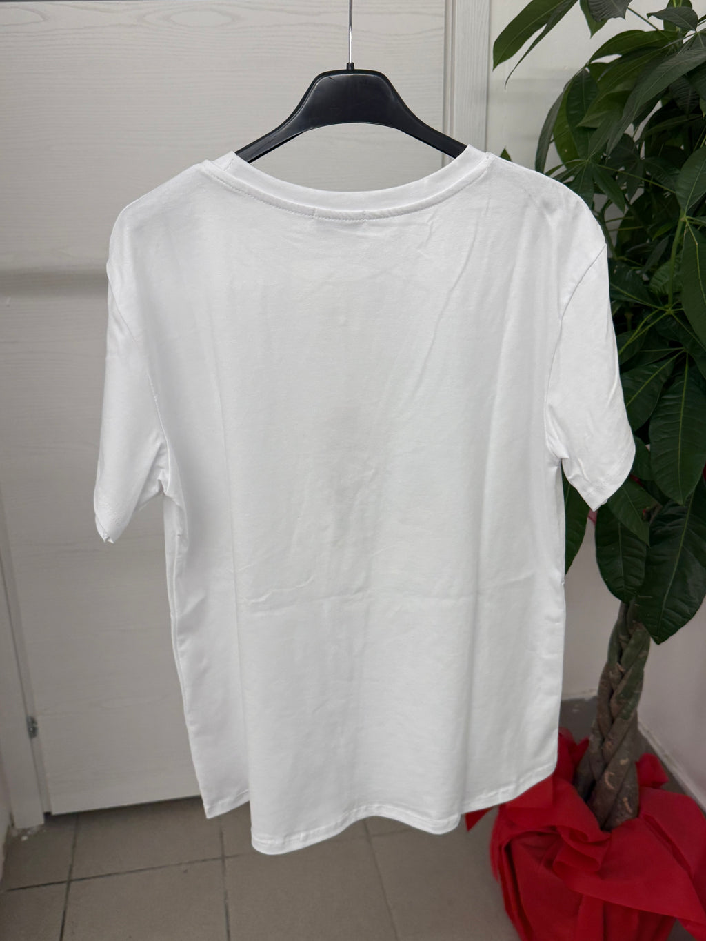 T-shirt con scritta “Bonjour Paris!” FGD MODA