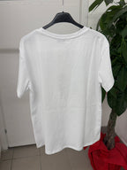 T-shirt con scritta “Bonjour Paris!” FGD MODA