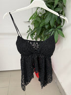 Top in Pizzo a Spalline Fine FGD MODA