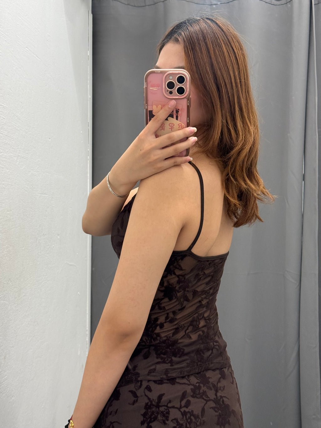 Top Semitrasparente Con Stampe Fiorate In Velluto FGD MODA