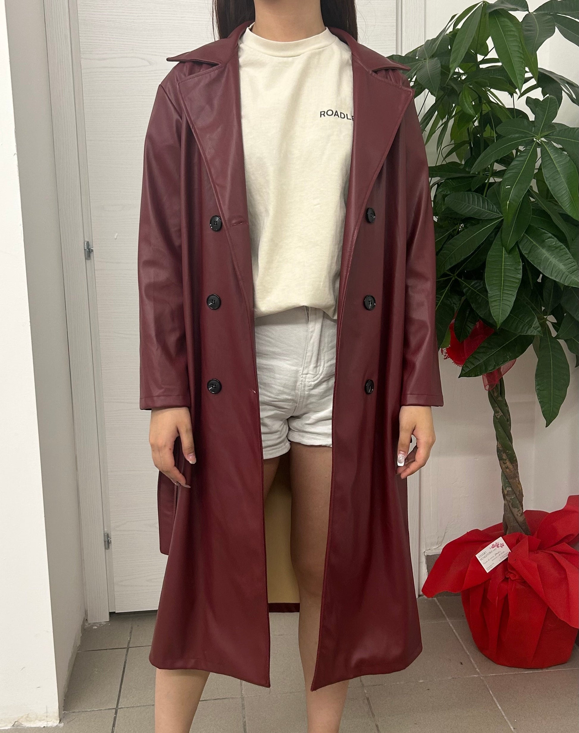 Trench in ecopelle lungo FGD MODA