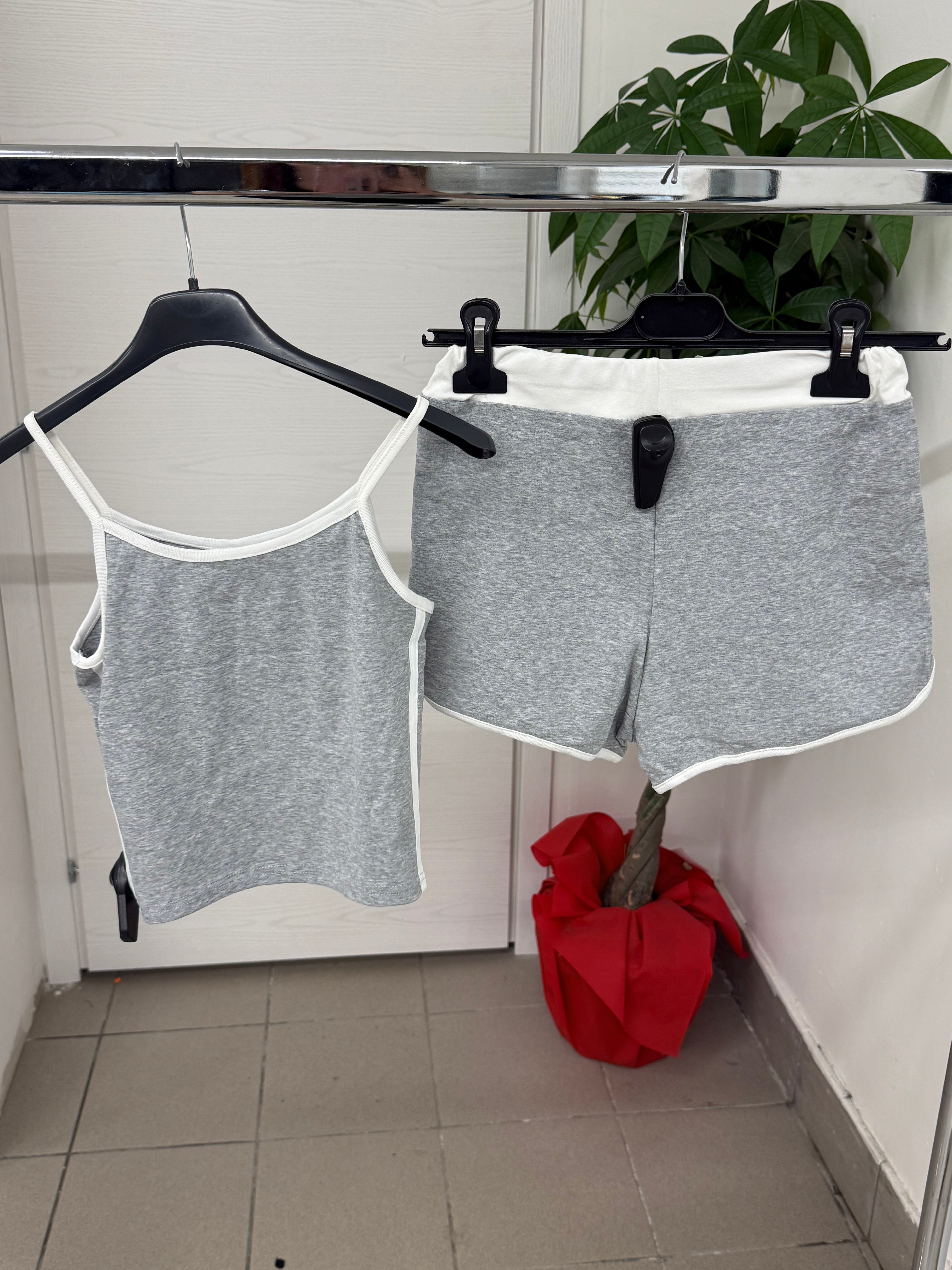 Set coordinato bicolore Canotta e Pantaloncini FGD MODA