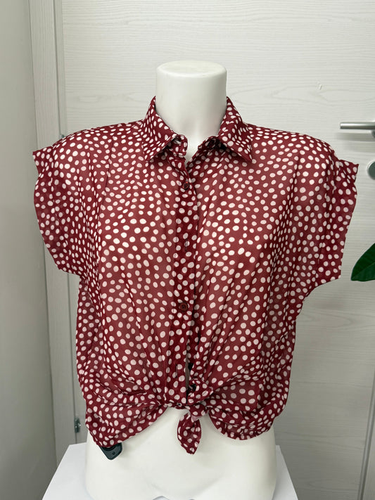 Blusa a pois annodabile FGD MODA