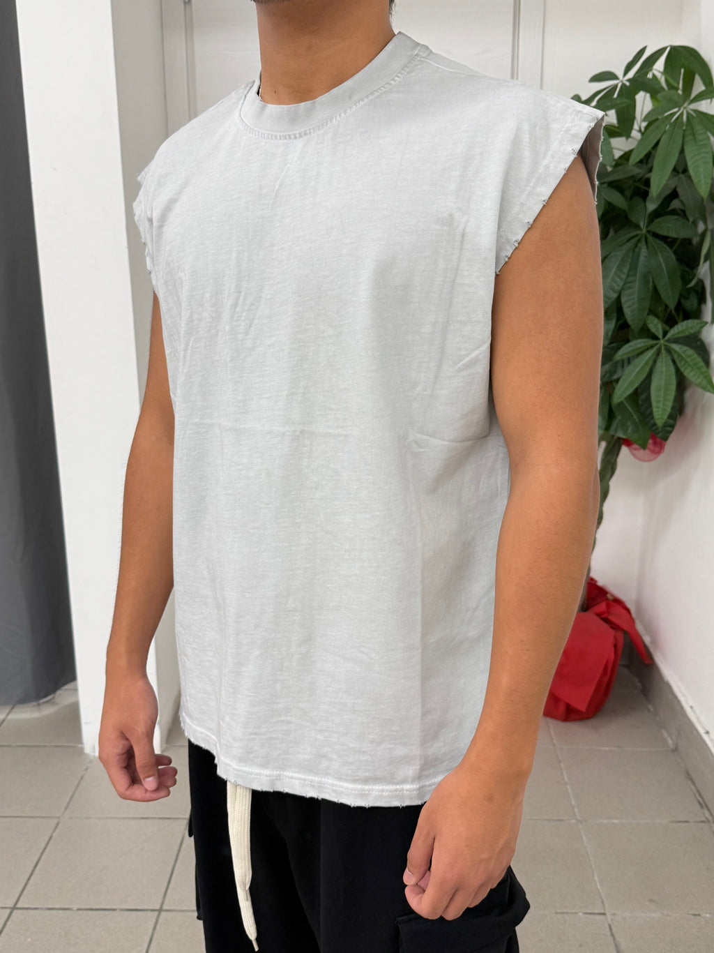 Canotta Over Fit Raw Cut FICKO DFT42 FGD MODA