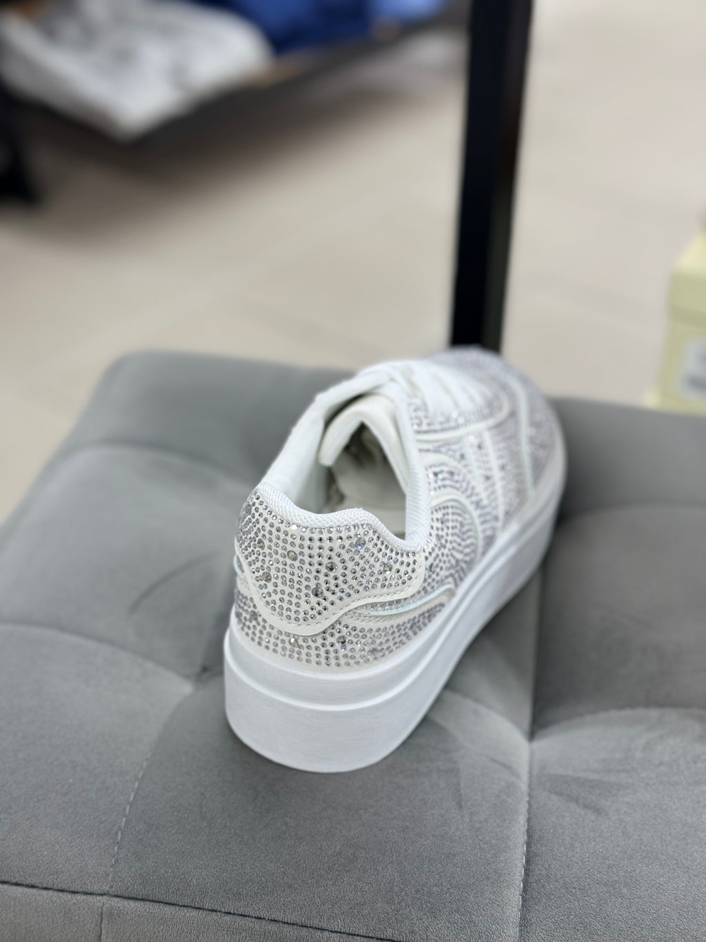 Sneakers brillantinati con platform alta FGD MODA