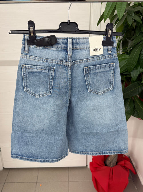 Bermuda di jeans con ricami FGD MODA