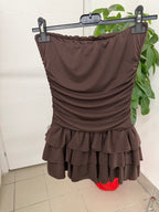 Abito skort con drappeggio laterale FGD MODA