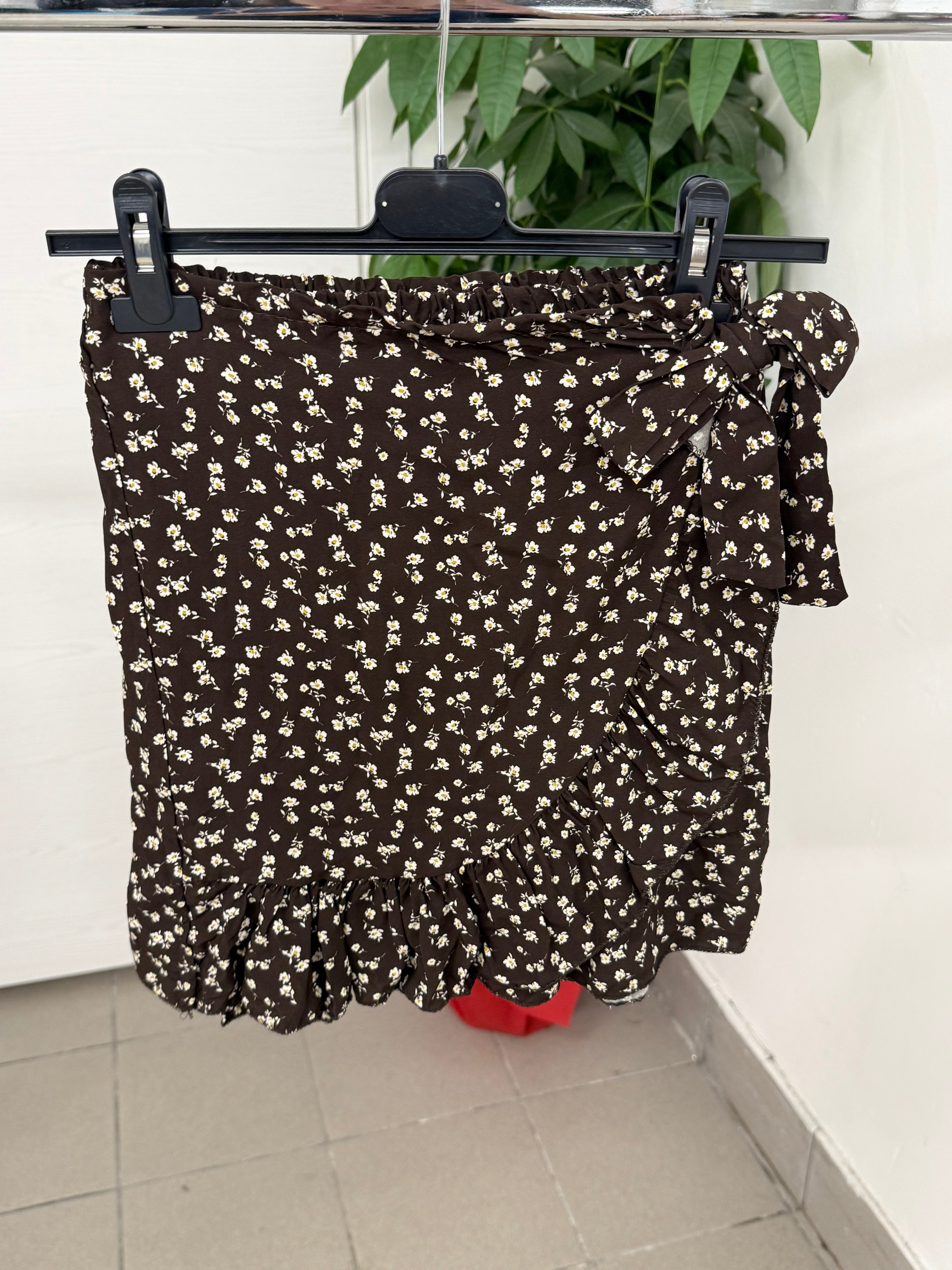 Gonna a Portafoglio 100% Viscosa con Stampe Fiorate FGD MODA
