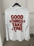 Maglietta 100% Cotone Con Maniche Larghe Con Scritta Sul Retro JUST WEST FGD MODA