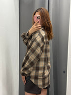 Camicia Over Fit Scozzese Con Taschino FGD MODA