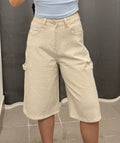 Bermuda di Jeans con Brillantini YW1571 FGD MODA