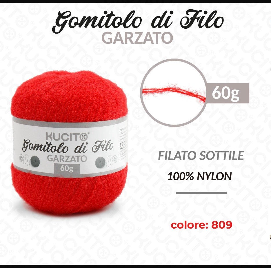 Gomitolo di filo GARZATO 60g FGD MODA