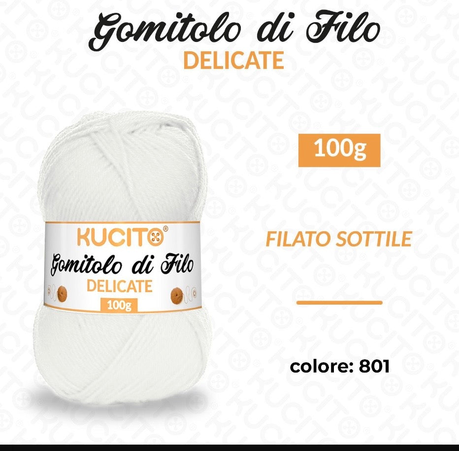 Gomitolo di filo DELICATE 100g FGD MODA