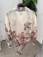 Camicia in tencel con stampe fiorate FGD MODA