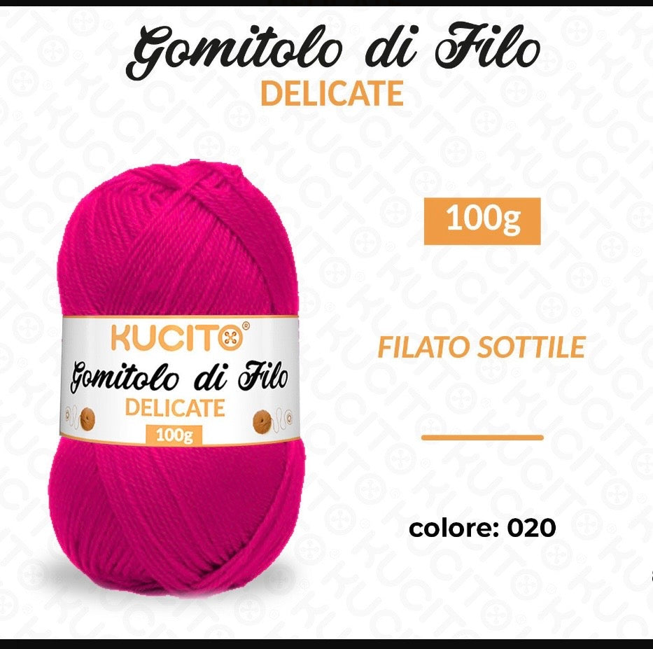 Gomitolo di filo DELICATE 100g FGD MODA