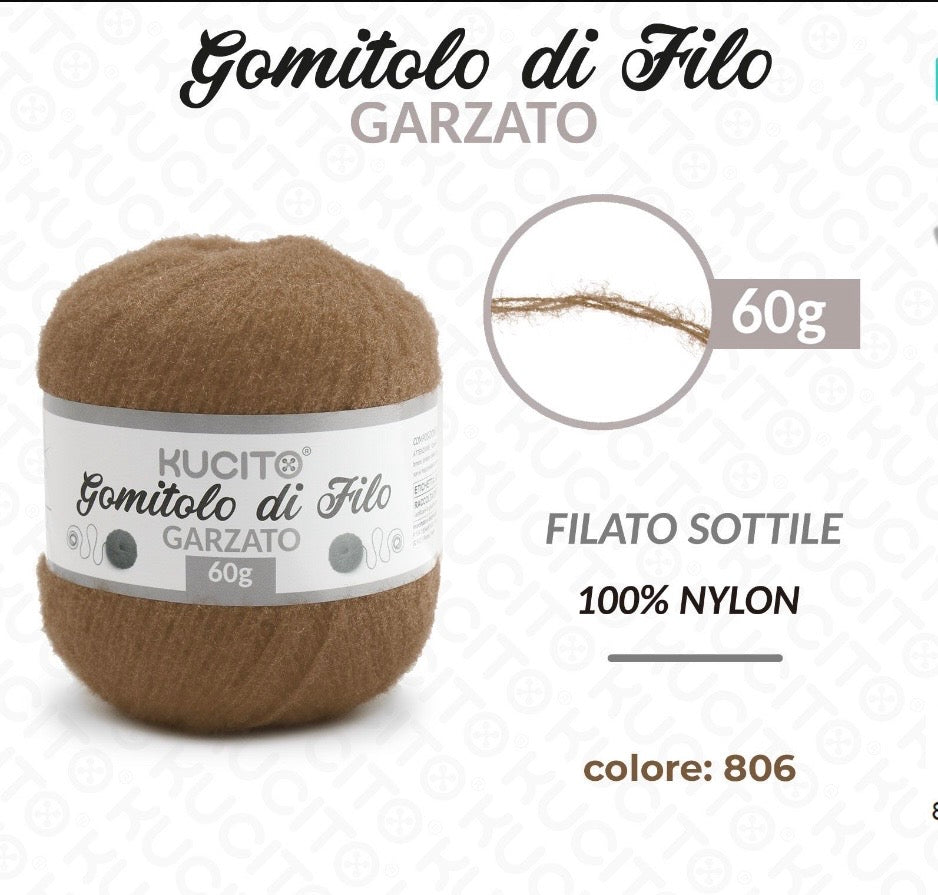 Gomitolo di filo GARZATO 60g FGD MODA