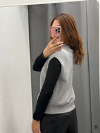 Gilet Con Colletto Arricciato Con Bottoni FGD MODA
