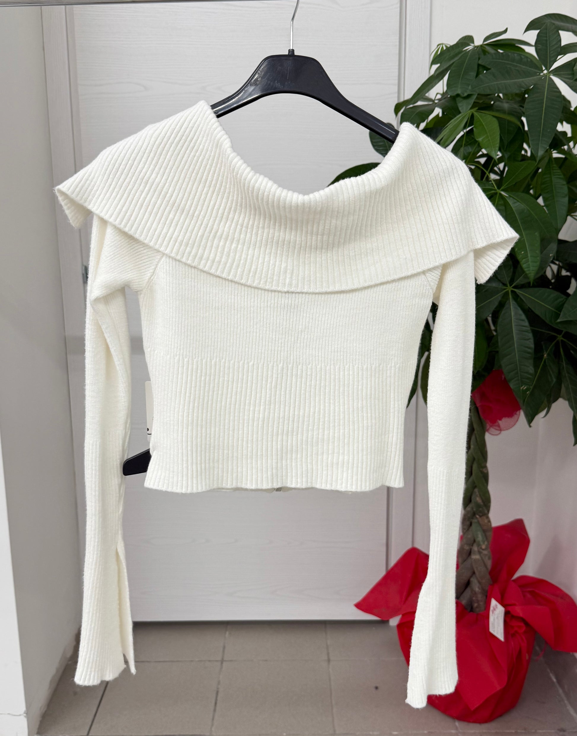 Felpa con zip crop fit FGD MODA