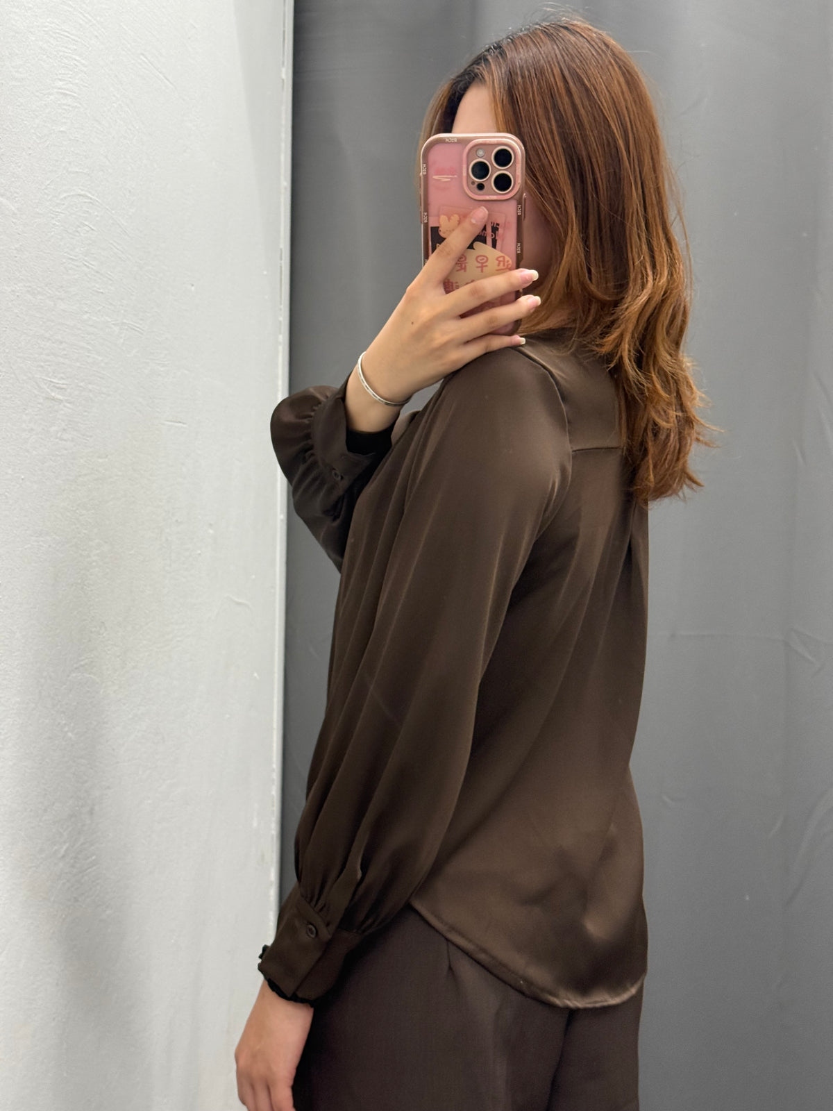 Camicetta Effetto Raso A Portafoglio FGD MODA