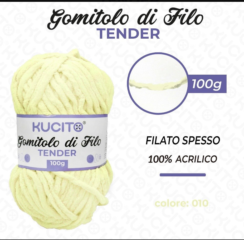Gomitolo di filo TENDER 100g FGD MODA