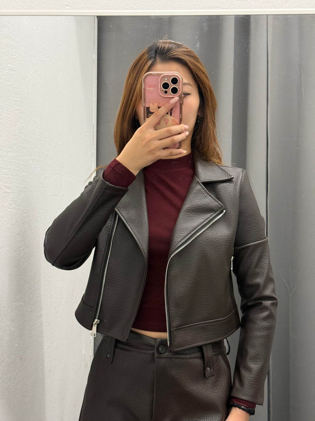 Chiodo In Ecopelle Crop FGD MODA