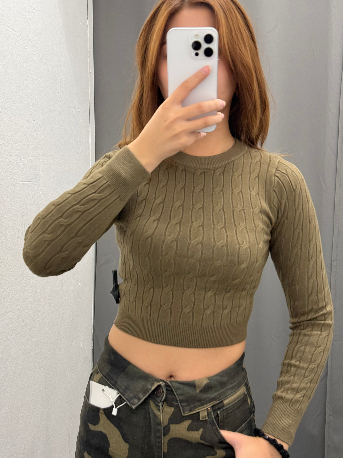 Maglioncino Crop A Intreccio FGD MODA