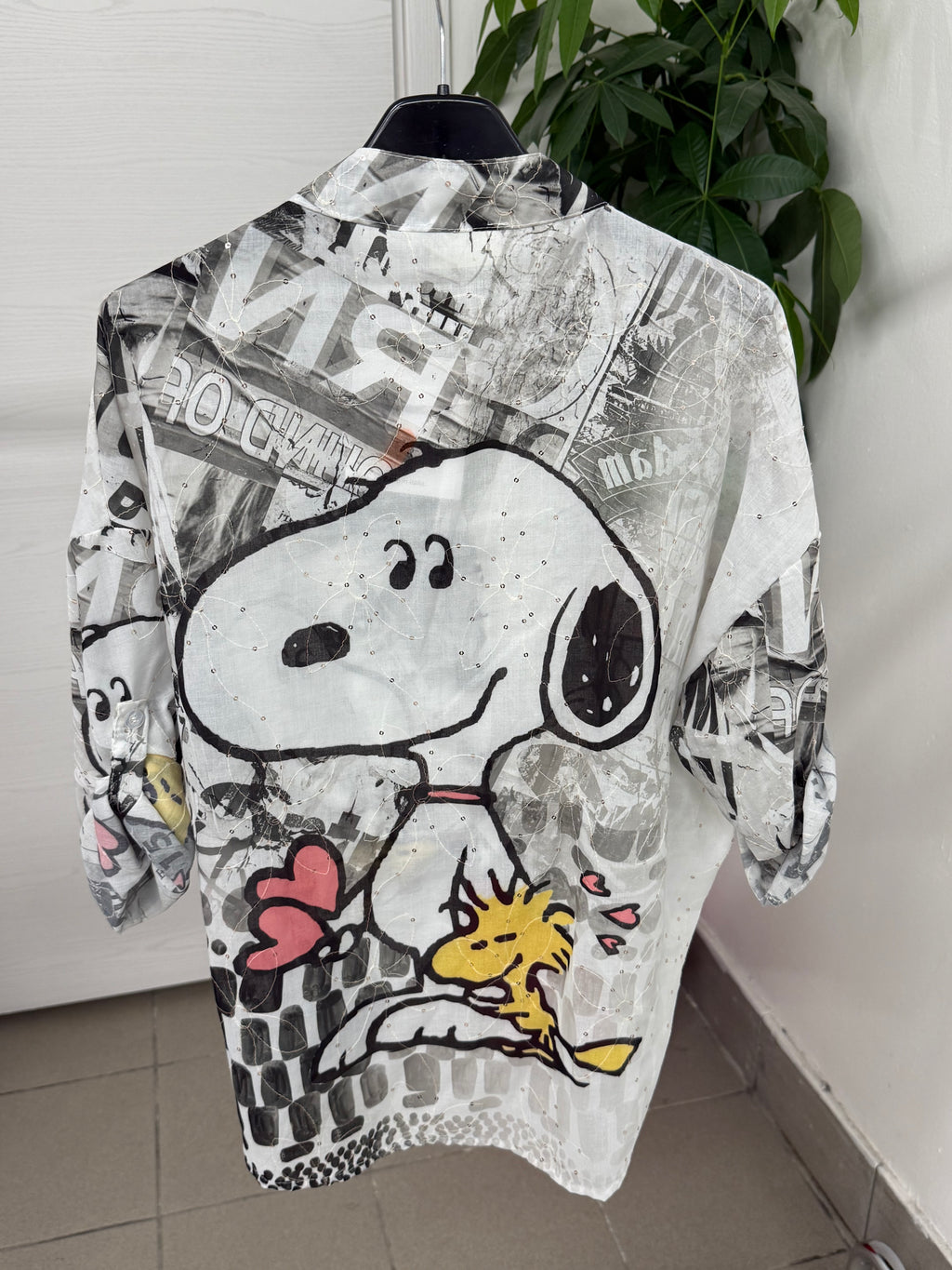 Camicia in cotone con personaggi FGD MODA