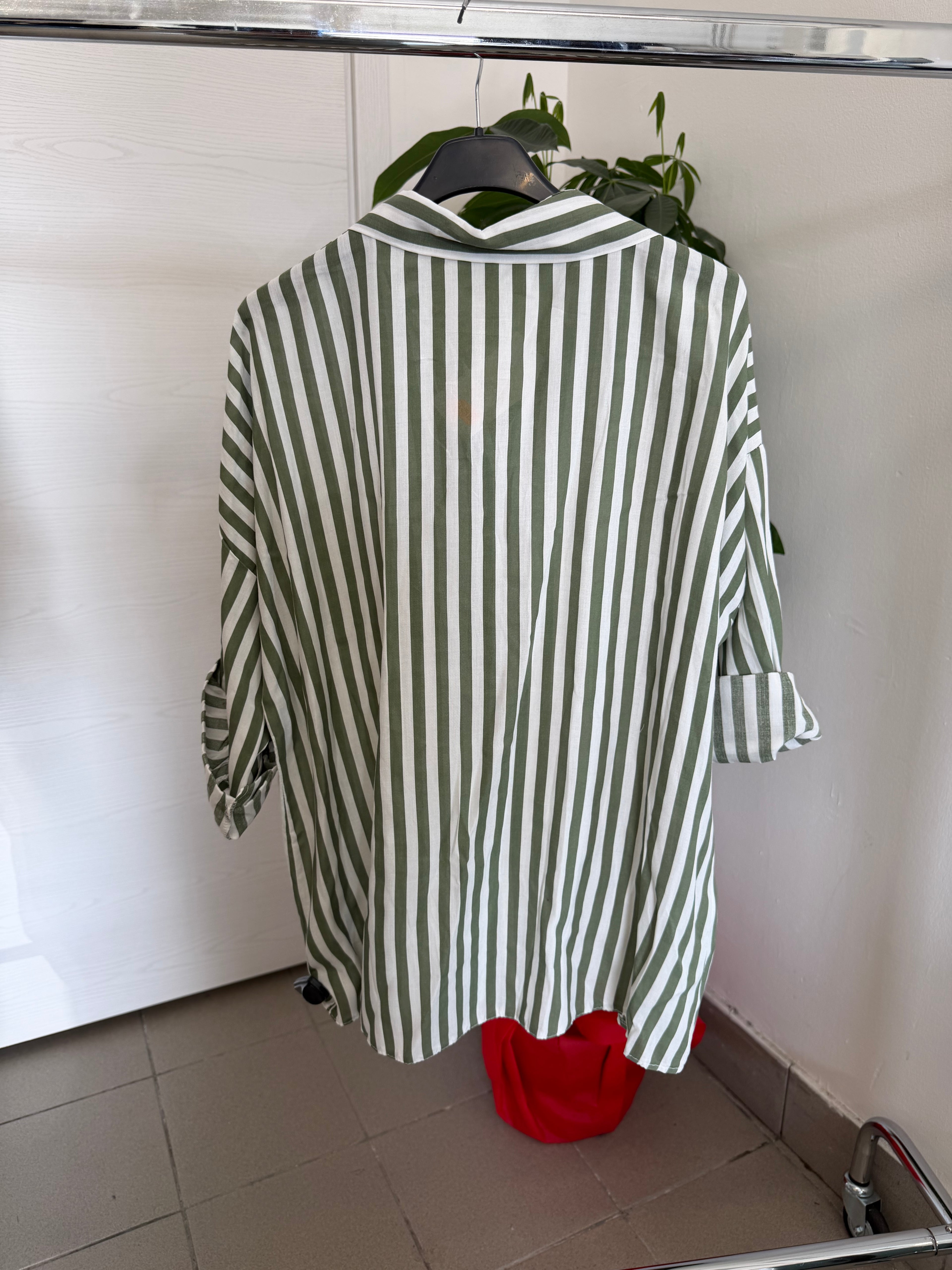 Camicia a righe viscosa FGD MODA