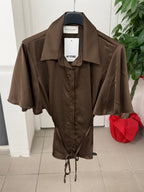 Camicia Effetto Raso con Cinta FGD MODA